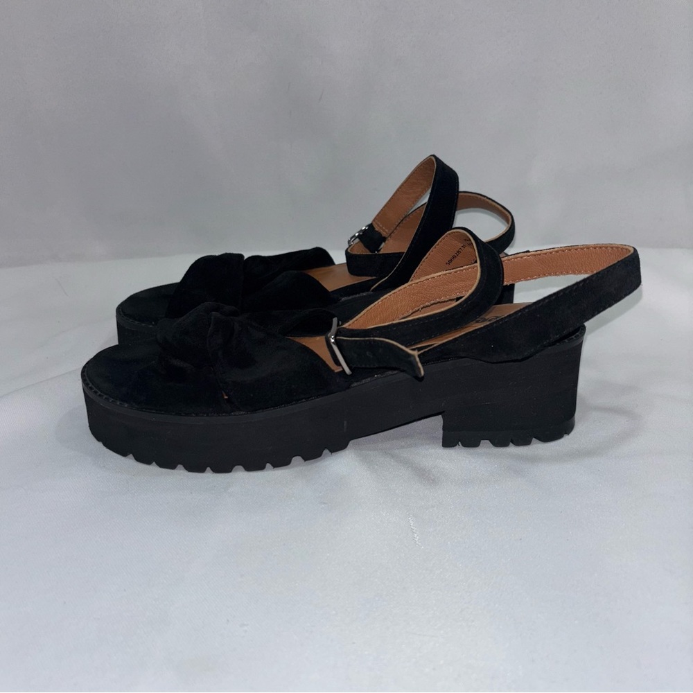 FREE PEOPLE ESSEX SANDAL Womens Leather Ankle Strap Platform Sandals - Picture 5 of 10